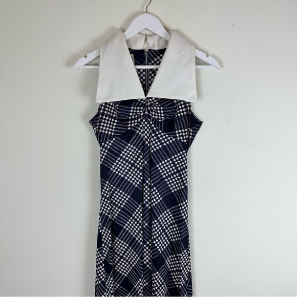 Vintage Patchwork Maxi Dress with Collar - Picture 2 of 14